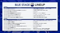 「AnimeJapan 2025」より、BLUE STAGEのラインナップ一覧。