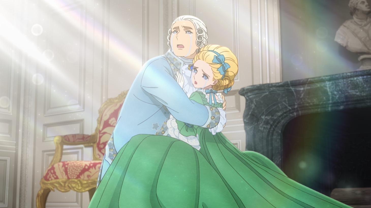 劇場アニメ「ベルサイユのばら」“麗しのマリー・アントワネットPV”の場面カット。
