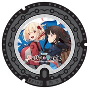 墨田区錦糸公園付近に設置されるマンホールのイメージ。