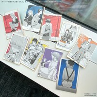 D賞の缶バッジ （全9種）。