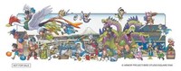 スタンプラリーの景品「ドラゴンクエスト×日本橋 オリジナルステッカー」（イメージ）。