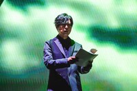 「進撃の巨人」パートの生アフレコより、神谷浩史。