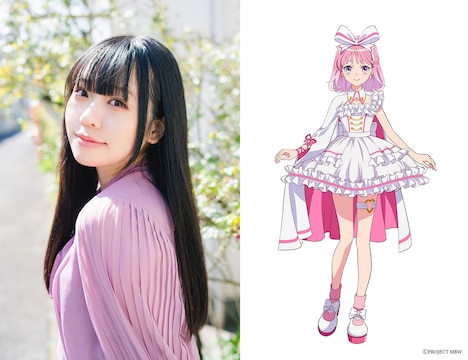 左から春日さくら、春日が演じる赤城ユイナ。