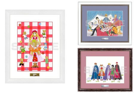 全3種の「直筆サイン入り複製原画」。