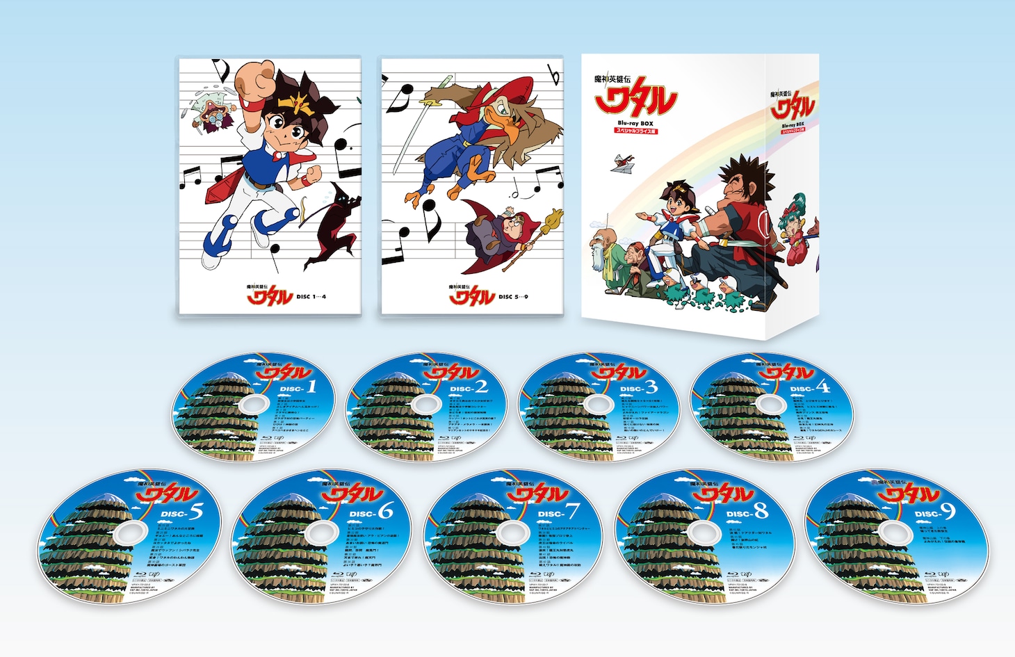 「魔神英雄伝ワタル スペシャルプライス版 Blu-ray BOX」の展開図。