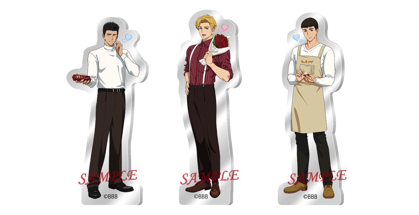 「勇気爆発バーンブレイバーン キャラポップストア ～Valentine＆White Day～」のガラポンで当たるB賞のアクリルブロックスタンド。