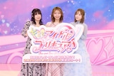 左から高森奈津美、松岡美里、高橋ミナミ。