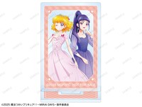 「描き下ろし カラードレスver. トレーディングアクリルスタンド（全10種）」のBOX購入特典「描き下ろし 朝日奈 みらい＆十六夜 リコ カラードレスver. アクリルスタンド イベント限定特典」。