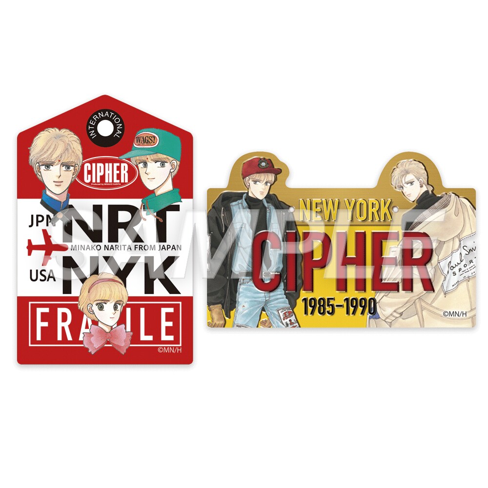 グッズ1弾「ステッカー2種セットB：ClPHER」 - 成田美名子原画展、新