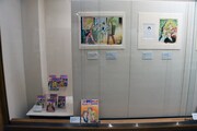 「漫画家生活60周年記念 青池保子展 Contrail 航跡のかがやき」の様子。