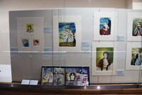 「漫画家生活60周年記念 青池保子展 Contrail 航跡のかがやき」の様子。