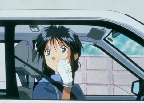 OVA「逮捕しちゃうぞ」FILE.1「そしてふたりは出会った」の場面カット。 (c)1994 藤島康介/講談社・バンダイビジュアル・丸紅