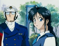 OVA「逮捕しちゃうぞ」FILE.4「on the road, AGAIN」の場面カット。 (c)1994 藤島康介／講談社・バンダイビジュアル・丸紅