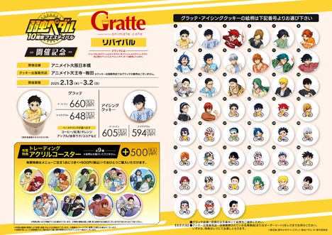 「TVアニメ『弱虫ペダル』10周年フェスティバル開催記念Gratteリバイバル」の詳細。