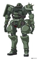 ザク（型式番号：MS-06）。ジオン公国軍の制式量産型モビルスーツ。