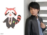 アカカル（左）と榎木淳弥。アカカルは夢と希望を持って秘密結社カルカル団に入社した新人。究極に素直なため、仲間の言う事を鵜呑みにしてしまう。いつか港区のタワマンに住みたいと思っている。