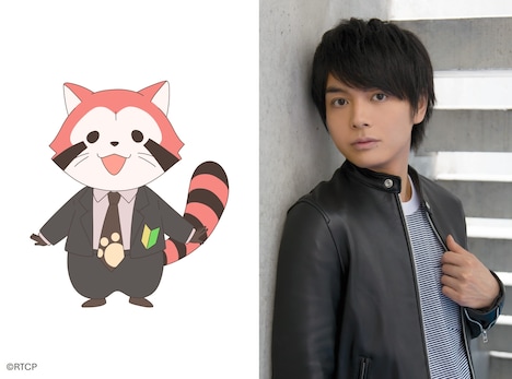 アカカル(左)と榎木淳弥。アカカルは夢と希望を持って秘密結社カルカル団に入社した新人。究極に素直なため、仲間の言う事を鵜呑みにしてしまう。いつか港区のタワマンに住みたいと思っている。