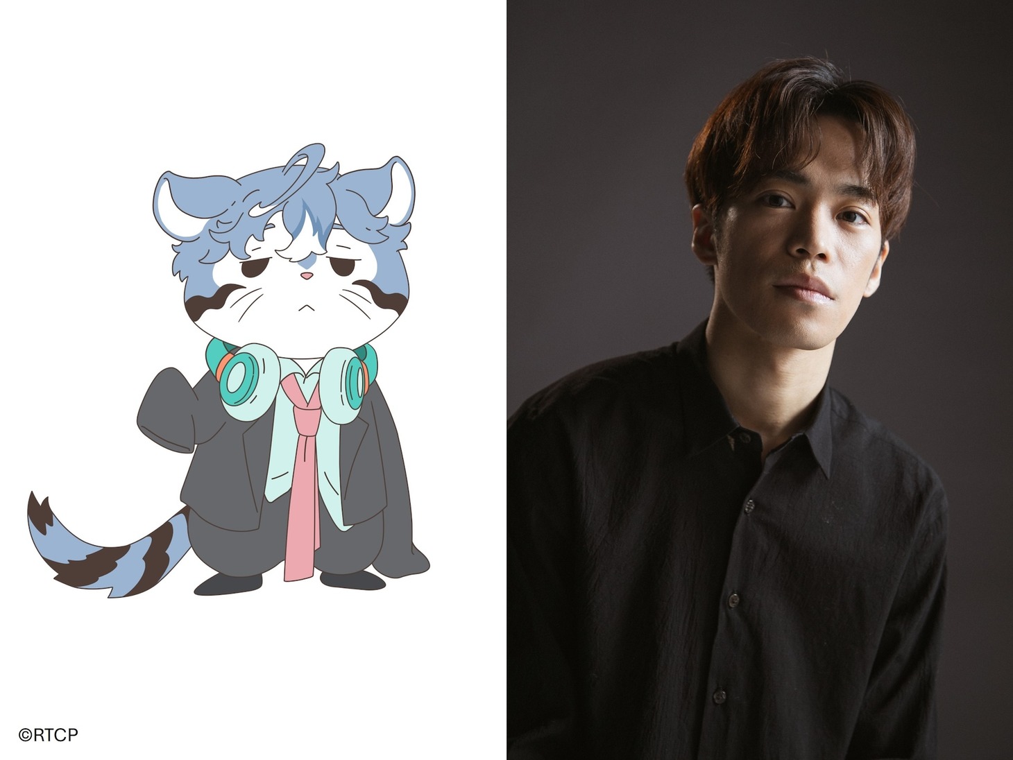 サブカル（左）と小野賢章（右）。サブカルは全体的に冷めているイマドキ男子なアカカルの同期。さまざまなサブカルチャーを少しずつ嗜む。配属早々、転職先を探している。