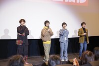 左から緑川光、畠中祐、小林千晃、松本保典。