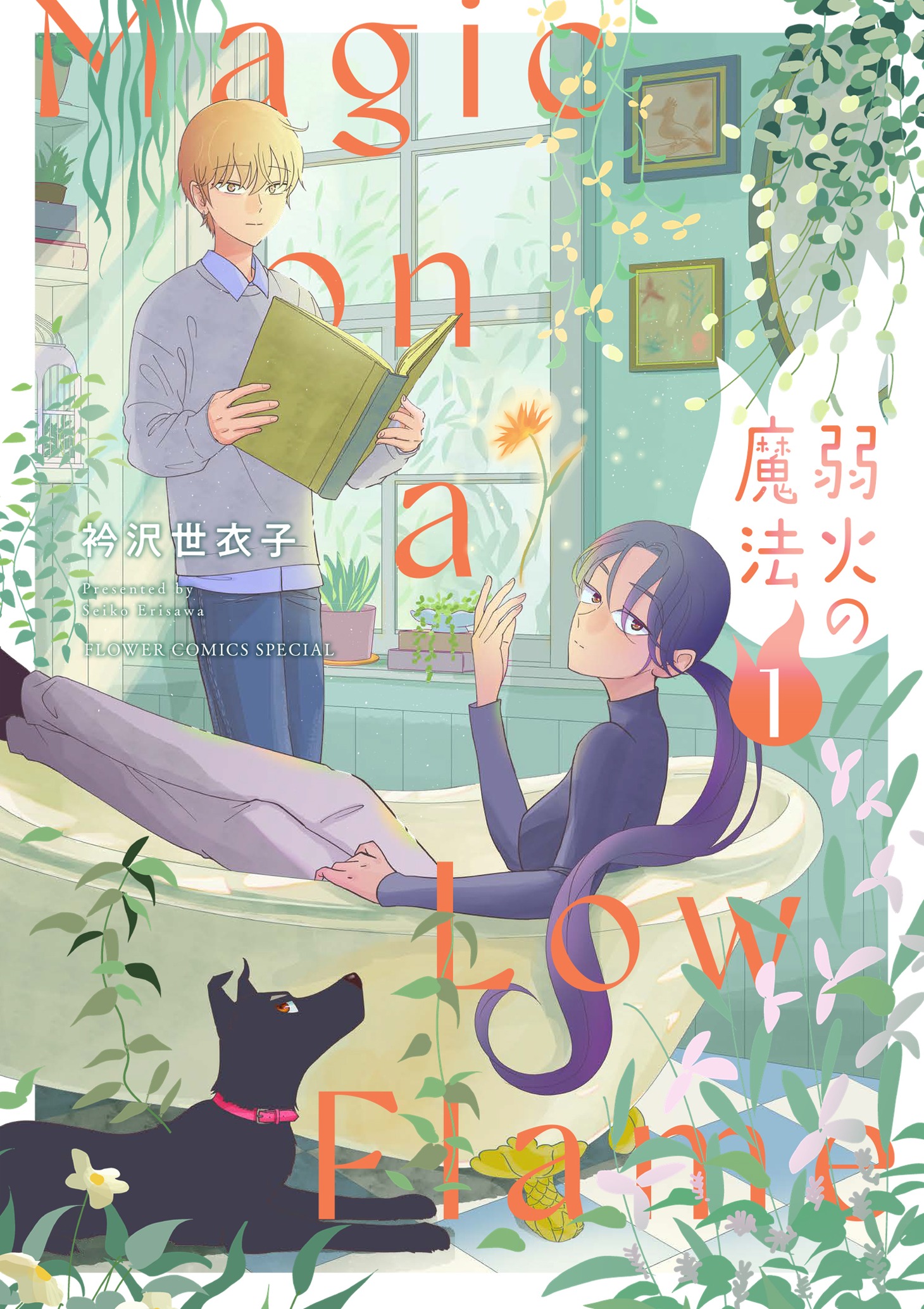 衿沢世衣子の近著「弱火の魔法」1巻。