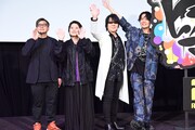「映画『ヒプノシスマイク -Division Rap Battle-』」の完成披露プレミア試写会の様子。
