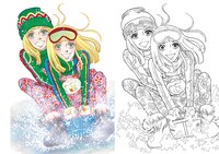 「一条ゆかりポストカードBOOK 塗り絵倶楽部」より。 (c)Yukari Ichijo