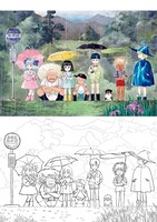 「一条ゆかりポストカードBOOK 塗り絵倶楽部」より。 (c)Yukari Ichijo