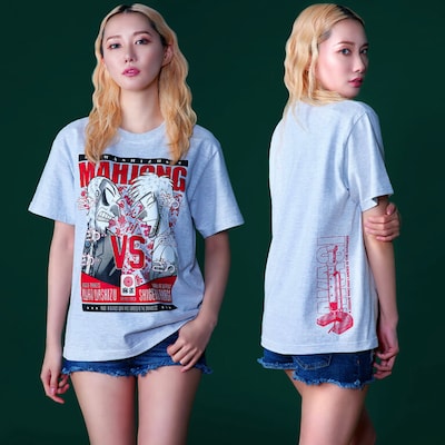 「『アカギ』&『むこうぶち』POP UP STORE」で販売される「アカギ 鷲巣麻雀 Tシャツ」。