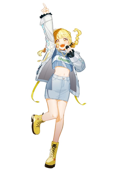 「完全受注生産有償特典」のビッグアクリルスタンドの絵柄。