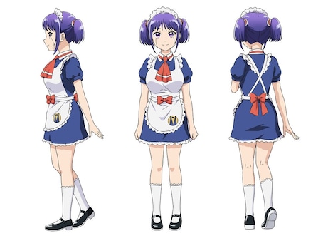 上坂すみれ演じるロボコ（ラブコメの世界線）の設定画。