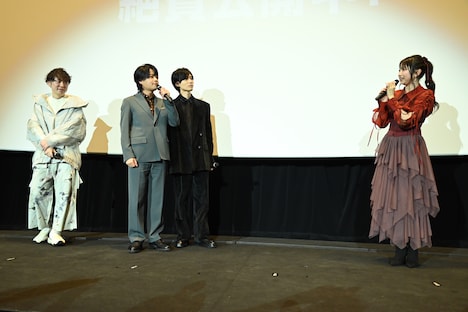 劇場アニメ「メイクアガール」“公開御礼スペシャルトークショー”の様子。