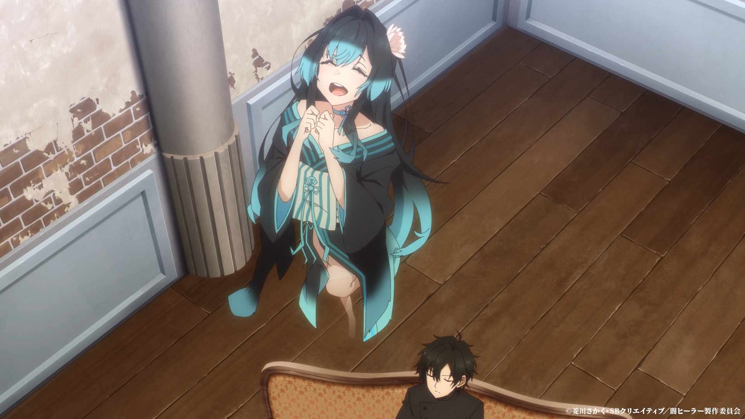 TVアニメ「一瞬で治療していたのに役立たずと追放された天才治癒師、闇ヒーラーとして楽しく生きる」メインPVより。
