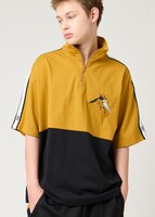 「百式｜ハーフジップビッグシルエットTシャツ」