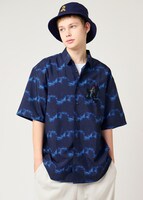 「銀河の中で｜ルーズフィット半袖シャツ」