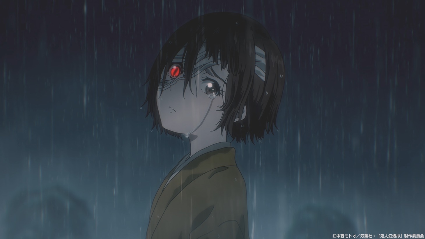 TVアニメ「鬼人幻燈抄」第1弾PVの場面カット。