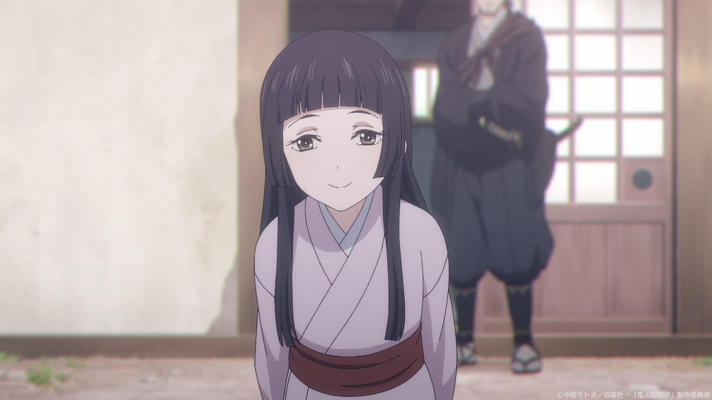 TVアニメ「鬼人幻燈抄」第1弾PVの場面カット。