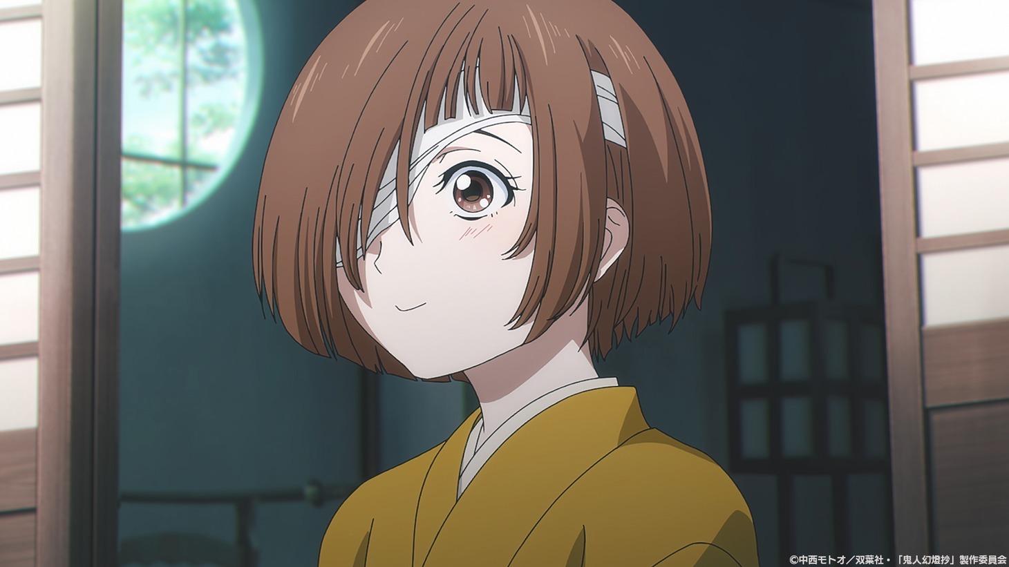 TVアニメ「鬼人幻燈抄」第1弾PVの場面カット。