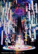 「『魔法少女まどか☆マギカ』ミニイベント in 神戸」神戸ポートタワーに設置されるタペストリー。