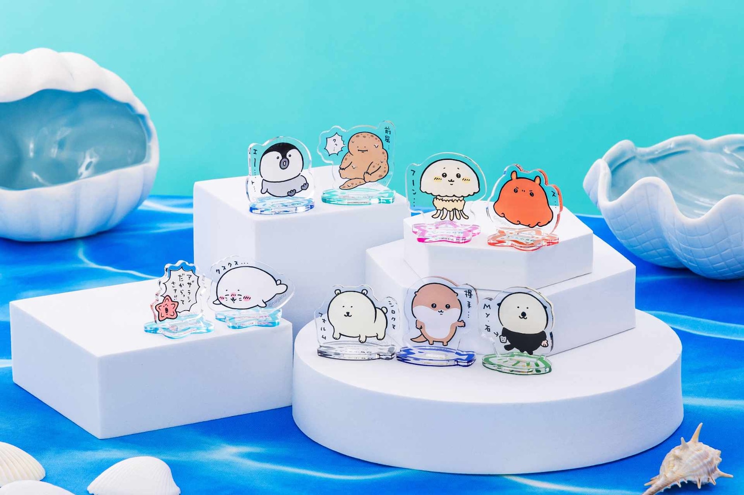 「ナガノの水族館」で販売されるトレーディングアクリルスタンド。