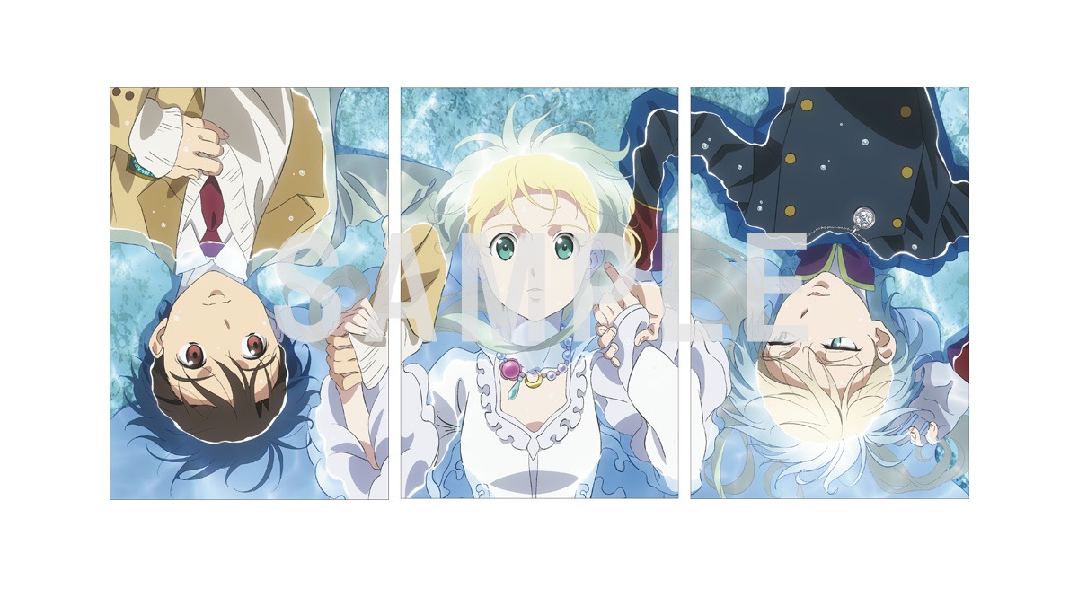 アニメ「アルドノア・ゼロ（Re+）」の1週目来場者特典に用意された「描き下ろしランダムポストカード」全3種。
