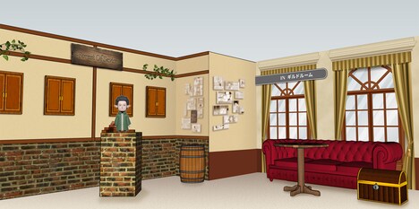 「山田くんとLv999の恋をする展」の場内イメージ。