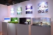 「アニメ アイドリッシュセブン MEMORIAL EXHIBITION」のミニジオラマエリア。