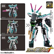 「10周年記念 シンカリオン E5はやぶさ」「10周年記念 シンカリオンZ E5ヤマノテ」「シンカリオン CW E5はやぶさ」。(c)ＴＯＭＹ (c)PJ-S・J/S・TBS (c)PJ-S・J/SZ・TX