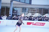 スケートショー中の鈴木明子。