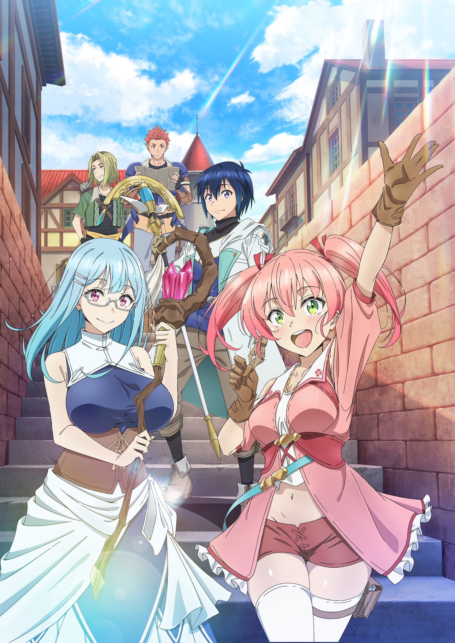 TVアニメ「勇者パーティーを追放された白魔導師、Sランク冒険者に拾われる ～この白魔導師が規格外すぎる～」キービジュアル (c)水月穹・椋野わさび／双葉社・追放された白魔導師の製作委員会
