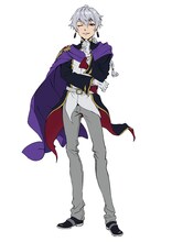 ベネティム・レオプール（CV：土岐隼一）。懲罰勇者9004隊の指揮官であり、王宮をサーカスに売り飛ばそうとした稀代の詐欺師。話術、詐術に長けるため、一見すると有能そうに見えるが、その実ヘラヘラしたただの根性なし。いつも慌てながら“悪い報せ”を伝えてくる。