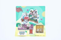 「ドキドキハラハラシーン」。上段は「のび太のドラビアンナイト」より。下段左側は「のび太と鉄人兵団」より、下段右側は「のび太の魔界大冒険」より。下段手前はどこでもドア。