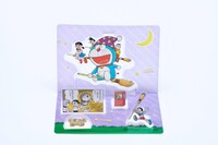 「くすっとシーン」。上段は「のび太の魔界大冒険」より。下段左側は「のび太の宇宙開拓史」より、下段中央はもしもボックス、下段右側は「のび太の魔界大冒険」より。