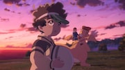 アニメ「カイリューとゆうびんやさん」の場面カット。