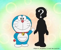 データ放送連動企画で当たる当選者とドラえもんとの2ショットイラストのイメージ。(c)藤子プロ・小学館・テレビ朝日・シンエイ・ADK